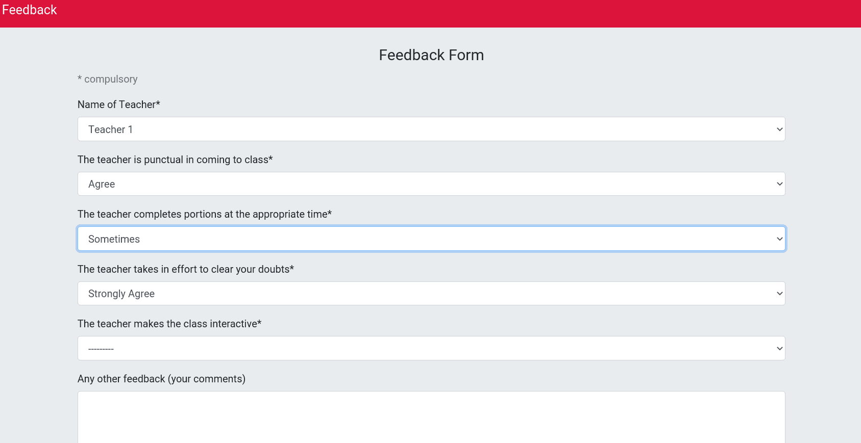 Feedback System